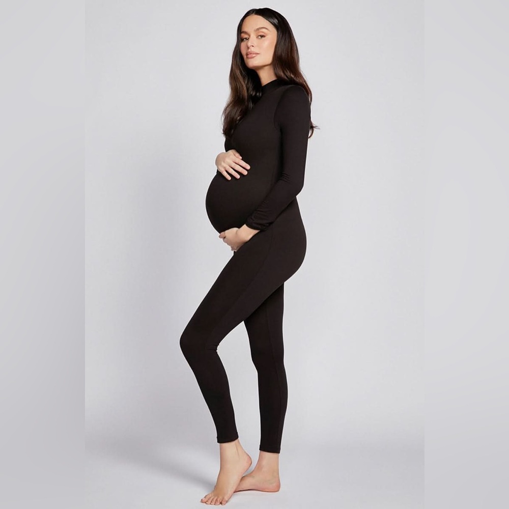 Black Maternity Jumpsuit